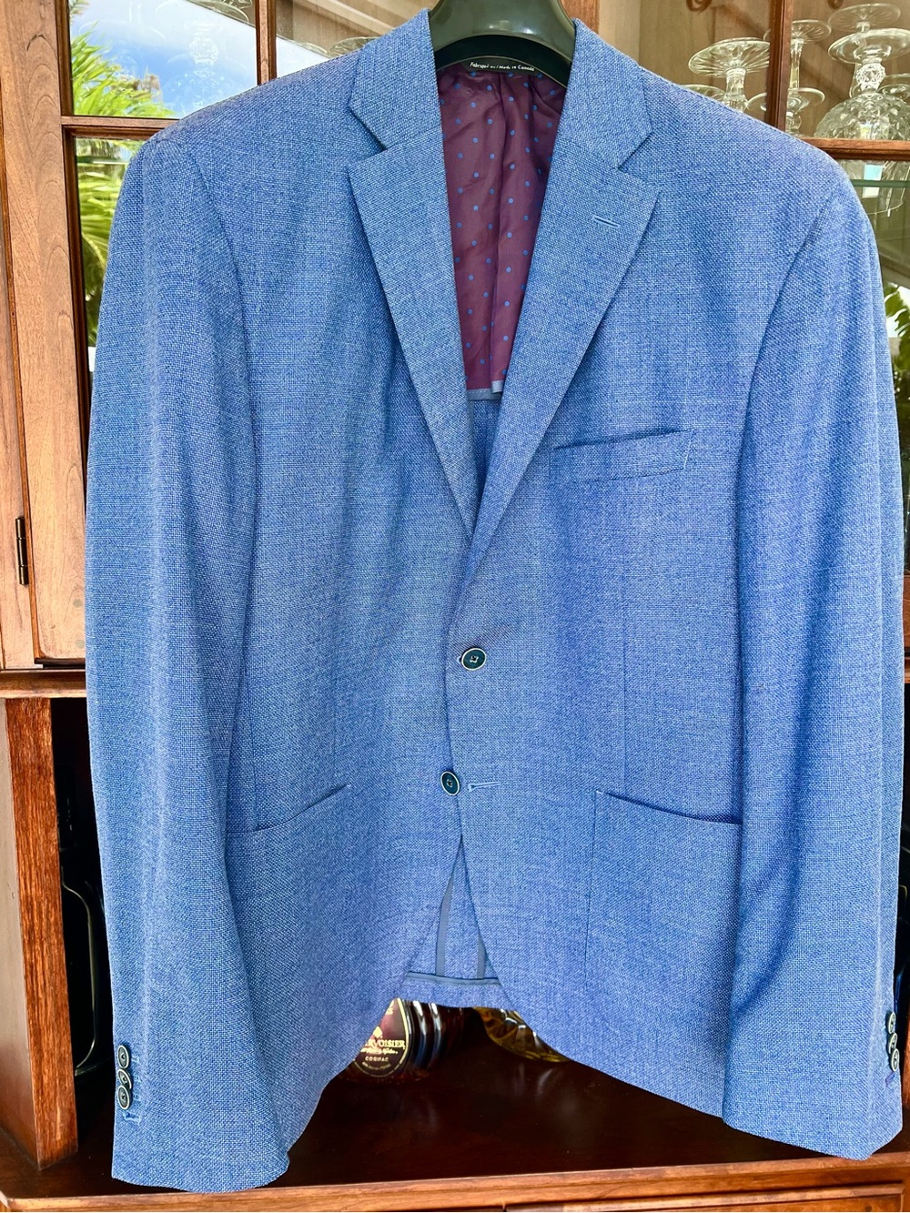 Italian Reda Super 110's Textured Fabric Blazer Tailored by Coppley